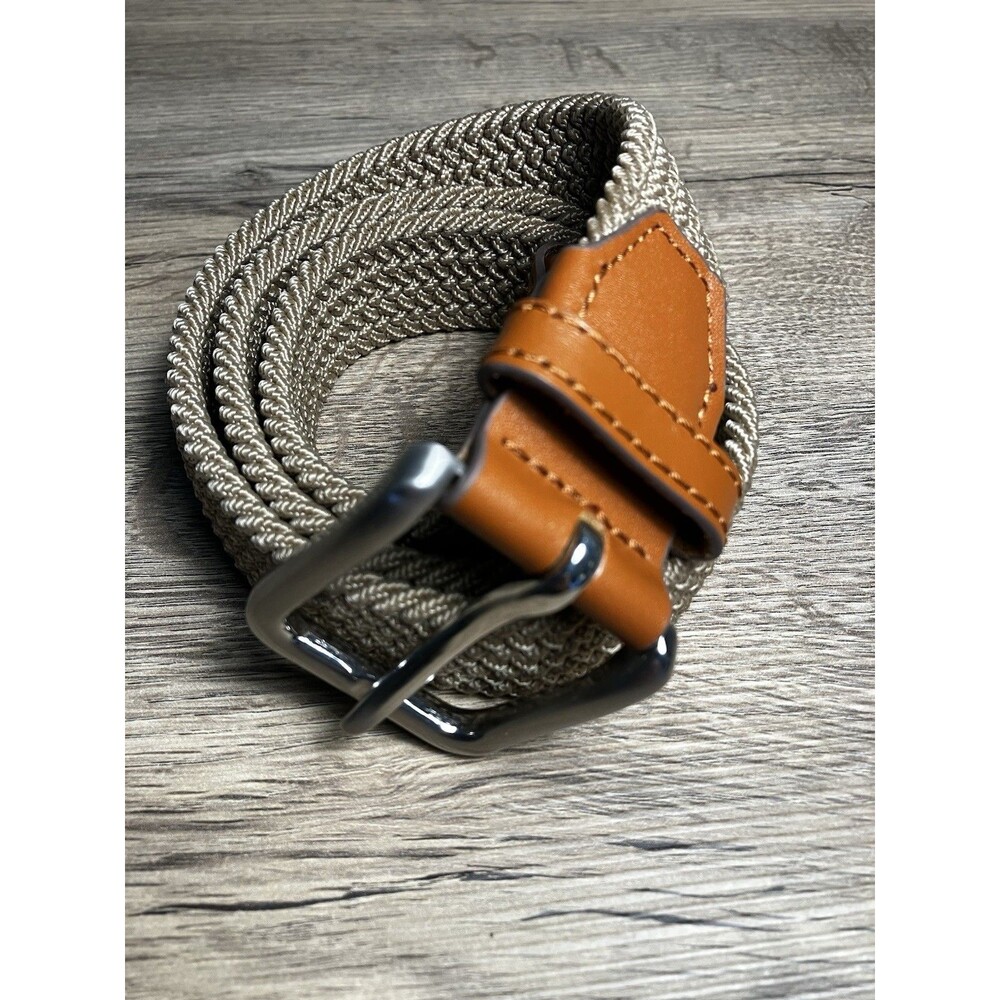 Jack & Jones Jacspring Woven Belt, Casual Braided, 1 1/4 Inch Wide,Size 70